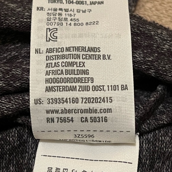 Hollister Grey Long Sleeve Top Sz Large - Picture 7 of 7